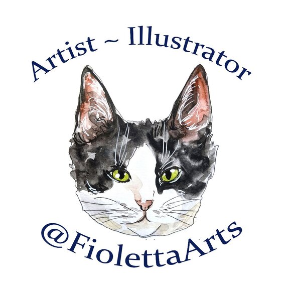 Maine Coon Cat Watercolor Art Print - Picture 4 of 4